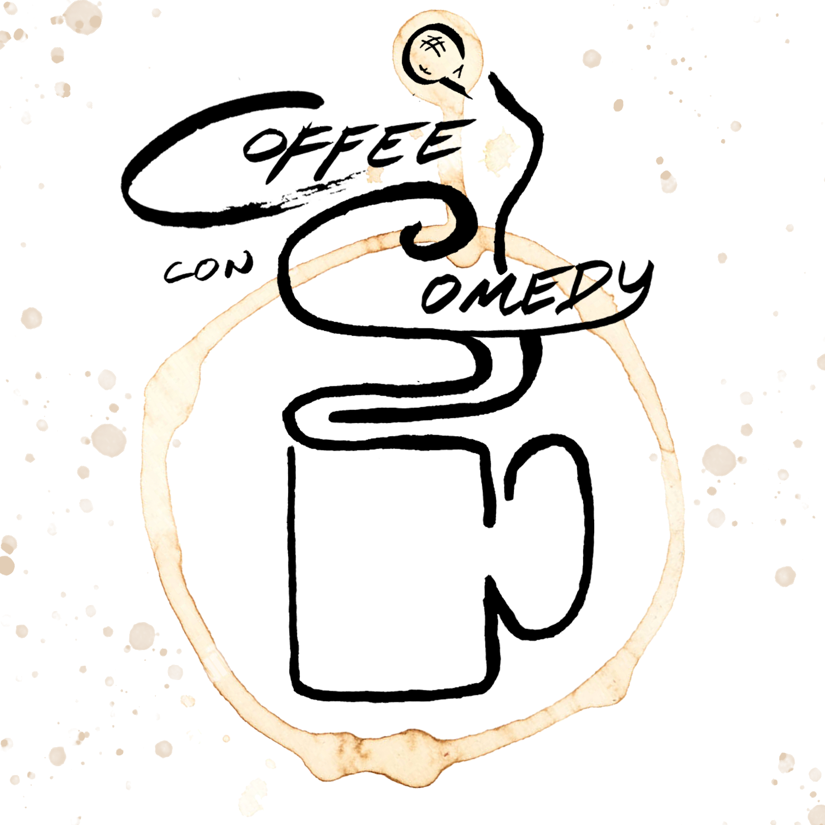 comedy con coffee cafe graphic