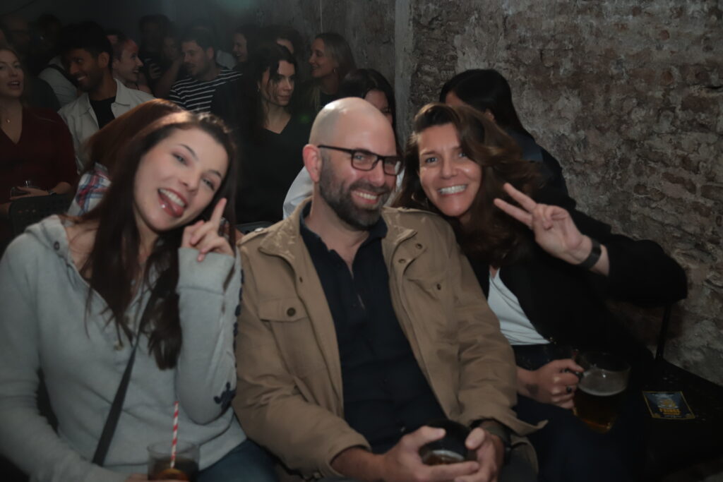 Crowd Laughing at the Friday Night Live Show